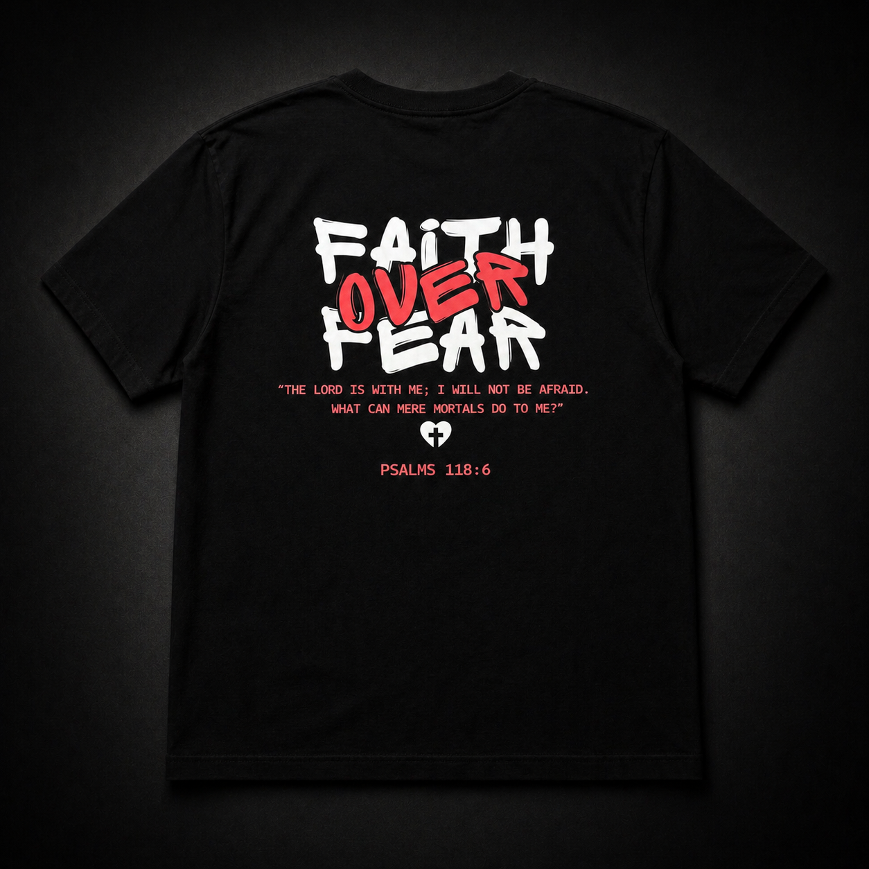 Short Sleeve "FAITH OVER FEAR" (pink) T-Shirt